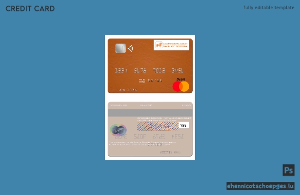 Beispielvorschau der Georgia Bank of Georgia Mastercard